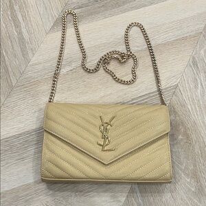 Gold Quilted Crossbody Bag fashion bag